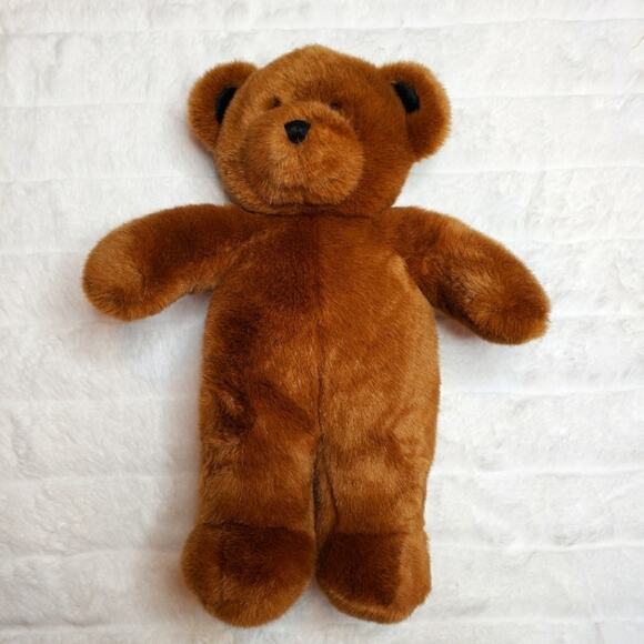 Build A Bear Chocolate Brown Teddy Bear with Black Ears and Nose - Picture 2 of 5